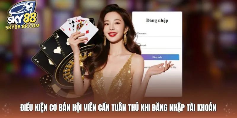 Điều kiện cơ bản hội viên cần tuân thủ khi đăng nhập tài khoản
